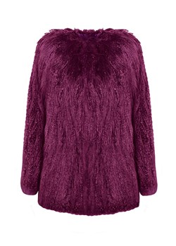 Płaszcz w kolorze fioletowym ze sklepu Limango Polska w kategorii Futra damskie - zdjęcie 126090919