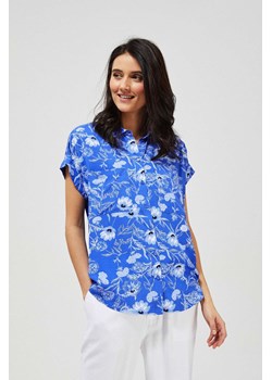 Koszula z wiskozy z krótkim rękawem ze sklepu Moodo.pl w kategorii Bluzki damskie - zdjęcie 126161436