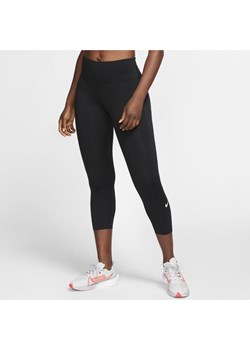 Damskie legginsy 3/4 do biegania ze średnim stanem i kieszenią Nike Epic Luxe - Czerń ze sklepu Nike poland w kategorii Spodnie damskie - zdjęcie 126288195