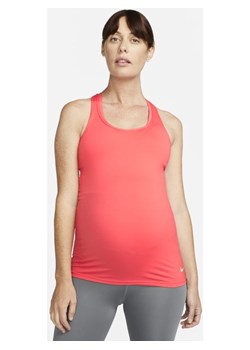 Damska ciążowa koszulka bez rękawów Nike Dri-FIT (M) - Pomarańczowy ze sklepu Nike poland w kategorii Bluzki ciążowe - zdjęcie 126288338