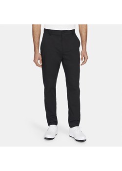 Męskie spodnie chino o dopasowanym kroju do golfa Nike Dri-FIT UV - Czerń ze sklepu Nike poland w kategorii Spodnie męskie - zdjęcie 126291069