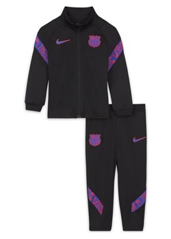 Dzianinowy dres piłkarski dla niemowląt i maluchów Nike Dri-FIT FC Barcelona Strike - Czerń ze sklepu Nike poland w kategorii Odzież dla niemowląt - zdjęcie 126291966