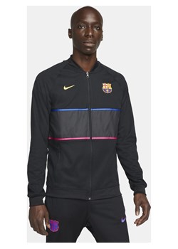 Męska kurtka piłkarska z zamkiem na całej długości FC Barcelona - Czerń ze sklepu Nike poland w kategorii Kurtki męskie - zdjęcie 126291976