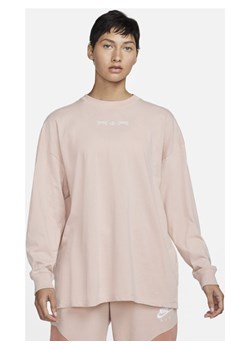 Damska koszulka z długim rękawem Nike Air - Różowy ze sklepu Nike poland w kategorii Bluzki damskie - zdjęcie 126293275