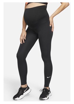 Ciążowe legginsy damskie z wysokim stanem Nike One (M) - Czerń ze sklepu Nike poland w kategorii Spodnie ciążowe - zdjęcie 126293907