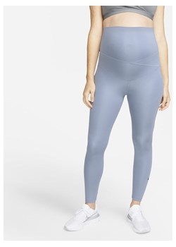 Ciążowe legginsy damskie z wysokim stanem Nike One (M) - Szary ze sklepu Nike poland w kategorii Spodnie ciążowe - zdjęcie 126293909