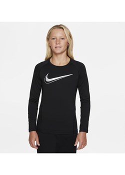 Czarny t-shirt chłopięce Nike jesienny 