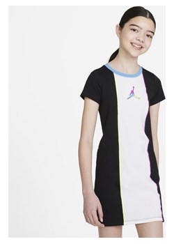 Sukienka typu T-shirt dla dużych dzieci (dziewcząt) Jordan - Czerń ze sklepu Nike poland w kategorii Sukienki dziewczęce - zdjęcie 126295465