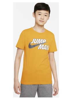 Żółty t-shirt chłopięce Jordan 