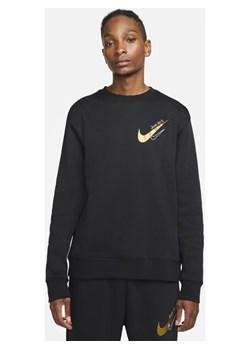 Męska bluza dresowa z dzianiny Nike Sportswear - Czerń ze sklepu Nike poland w kategorii Bluzy męskie - zdjęcie 126295715