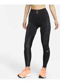 Damskie legginsy do biegania ze średnim stanem i kieszenią Nike Run Division Epic Luxe - Czerń ze sklepu Nike poland w kategorii Spodnie damskie - zdjęcie 126384106