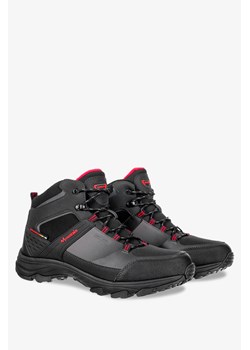 Czarne buty trekkingowe sznurowane softshell Badoxx MXC8290-W-G ze sklepu Casu.pl w kategorii Buty trekkingowe męskie - zdjęcie 126423108