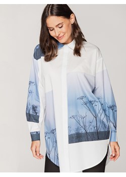 Długa bawełniana koszula Rabarbar ze sklepu Eye For Fashion w kategorii Koszule damskie - zdjęcie 126491646