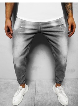 Spodnie jeansowe męskie szare OZONEE DP/743Z ze sklepu ozonee.pl w kategorii Jeansy męskie - zdjęcie 126502549