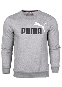 Bluza dla dzieci PUMA ESS+ 2 Col Big Logo Crew FL szara 586986 03 ze sklepu Desportivo w kategorii Bluzy chłopięce - zdjęcie 126503048