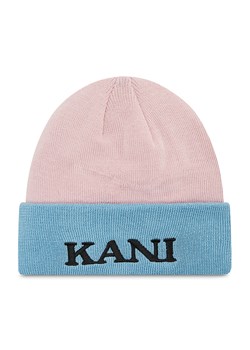 Czapka KARL KANI - Retro Block Beanie 7020114  Rose/Light Blue ze sklepu eobuwie.pl w kategorii Czapki zimowe damskie - zdjęcie 126562419