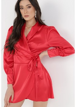 Czerwona Sukienka Kasothea ze sklepu Born2be Odzież w kategorii Sukienki - zdjęcie 126589479
