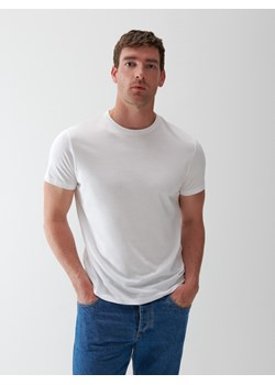 Reserved - T-shirt regular - Biały ze sklepu Reserved w kategorii T-shirty męskie - zdjęcie 126672638