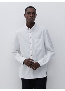 Reserved - Koszula ze strukturalnej tkaniny - Biały