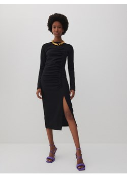 Reserved - Sukienka z marszczeniem - czarny ze sklepu Reserved w kategorii Sukienki - zdjęcie 126693546