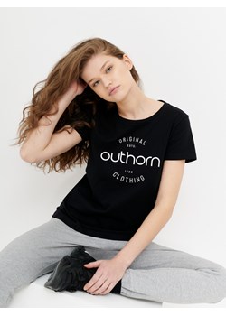 T-shirt z nadrukiem damski ze sklepu OUTHORN w kategorii Bluzki damskie - zdjęcie 126992709