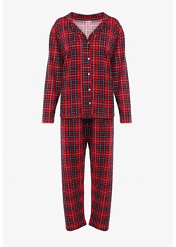 Czerwony 2-Częściowy Komplet Piżamowy Adyllis ze sklepu Born2be Odzież w kategorii Piżamy damskie - zdjęcie 127080619