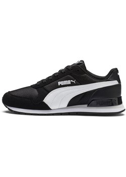 Czarne buty sportowe dziecięce Puma ze skóry 
