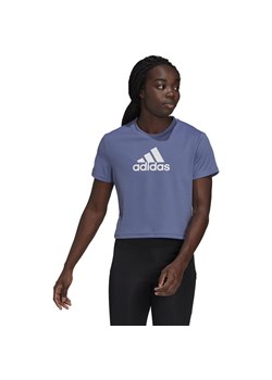 Bluzka damska Adidas sportowa z krótkim rękawem z okrągłym dekoltem 