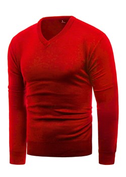 bluza /sweter męski 2200a - czerwony ze sklepu Risardi w kategorii Swetry męskie - zdjęcie 127216976