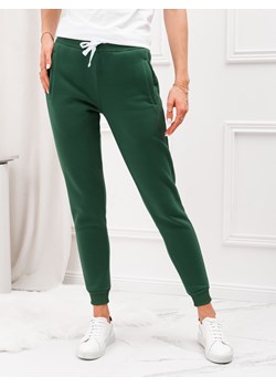 Spodnie damskie dresowe 070PLR - zielone ze sklepu Edoti w kategorii Spodnie damskie - zdjęcie 127224589