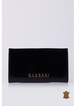 Elegancki portfel damski w lakierze ze skóry naturalnej ze sklepu MONNARI w kategorii Portfele damskie - zdjęcie 127263866