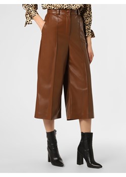 BOSS Spodnie Kobiety Sztuczna skóra koniakowy jednolity ze sklepu vangraaf w kategorii Spodnie damskie - zdjęcie 127282965