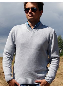 Jacek serek z łatą - beż - L ze sklepu Swetry Lasota w kategorii Swetry męskie - zdjęcie 127286197