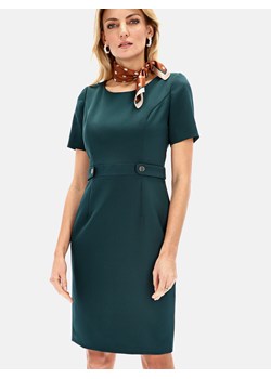 Elegancka sukienka z dekorującym akcentem w talii L'AF Greta ze sklepu Eye For Fashion w kategorii Sukienki - zdjęcie 127326915