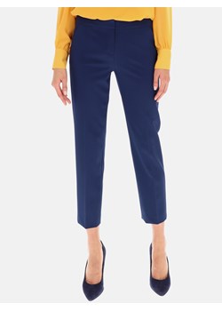 Niebieskie spodnie w kant L'AF TREIS ze sklepu Eye For Fashion w kategorii Spodnie damskie - zdjęcie 127371887