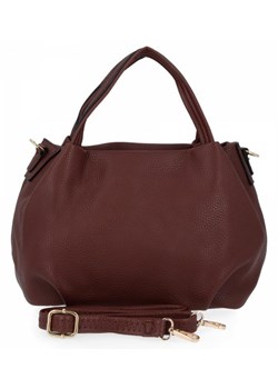 Shopper bag Andrea Massi brązowa matowa na ramię  ze sklepu PaniTorbalska w kategorii Torby Shopper bag - zdjęcie 127379535