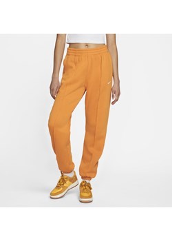 Damskie spodnie z dzianiny Nike Sportswear Essential Collection - Brązowy ze sklepu Nike poland w kategorii Spodnie damskie - zdjęcie 127451057