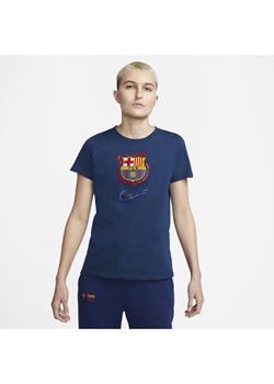 T-shirt damski FC Barcelona - Niebieski ze sklepu Nike poland w kategorii Bluzki damskie - zdjęcie 127544696