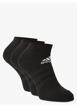 adidas Performance Skarpety pakowane po 3 szt. Mężczyźni drobna dzianina czarny jednolity ze sklepu vangraaf w kategorii Skarpetki męskie - zdjęcie 127594729