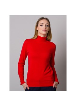 Czerwony golf damski ze sklepu Willsoor w kategorii Swetry damskie - zdjęcie 127606039
