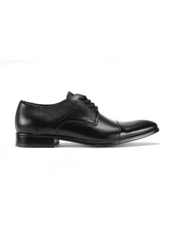 Czarne półbuty wizytowe 3260x ze sklepu Domenoshoes w kategorii Buty eleganckie męskie - zdjęcie 127704955