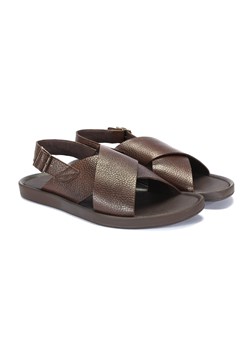 Brązowe sandały KSAWERY ze sklepu Domenoshoes w kategorii Sandały męskie - zdjęcie 127705947