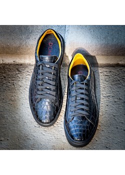 Czarne sneakersy MARCELLO ze sklepu Domenoshoes w kategorii Trampki męskie - zdjęcie 127706188