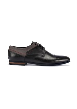 Czarne półbuty 4177 ze sklepu Domenoshoes w kategorii Półbuty męskie - zdjęcie 127706498