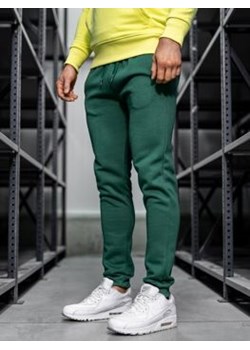 Spodnie męskie joggery dresowe zielone Denley CK01 ze sklepu Denley w kategorii Spodnie męskie - zdjęcie 127758266