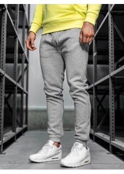Spodnie męskie joggery dresowe szare Denley CK01 ze sklepu Denley w kategorii Spodnie męskie - zdjęcie 127758267