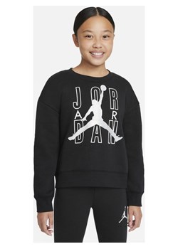 Bluza dresowa Jordan dla dużych dzieci (dziewcząt) - Czerń ze sklepu Nike poland w kategorii Bluzy dziewczęce - zdjęcie 127767569