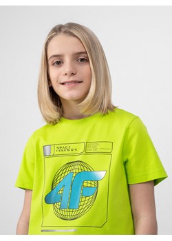 T-shirt chłopięce 4F żółty 