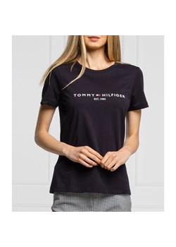 Tommy Hilfiger T-shirt | Regular Fit ze sklepu Gomez Fashion Store w kategorii Bluzki damskie - zdjęcie 127931007