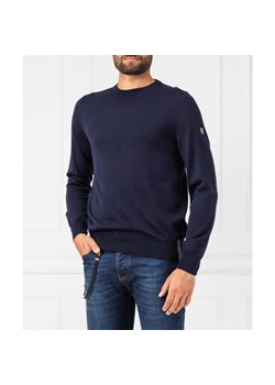 EA7 Wełniany sweter | Regular Fit ze sklepu Gomez Fashion Store w kategorii Swetry męskie - zdjęcie 127936015